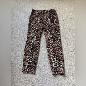NWOT Express Animal Print Cropped Pants